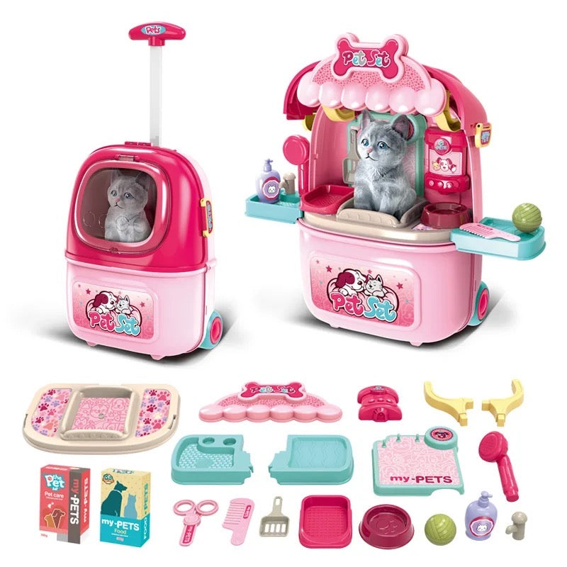 Pet set vet kitten portable suit case