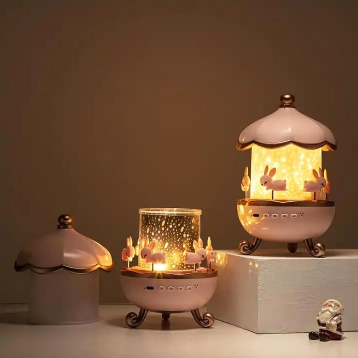 Bunny Carousel Night Light Projector