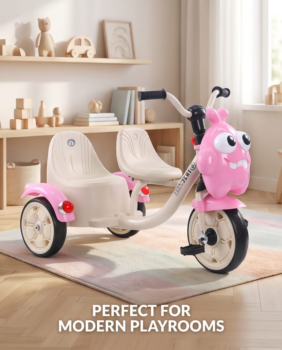double-seat toddler tricycle