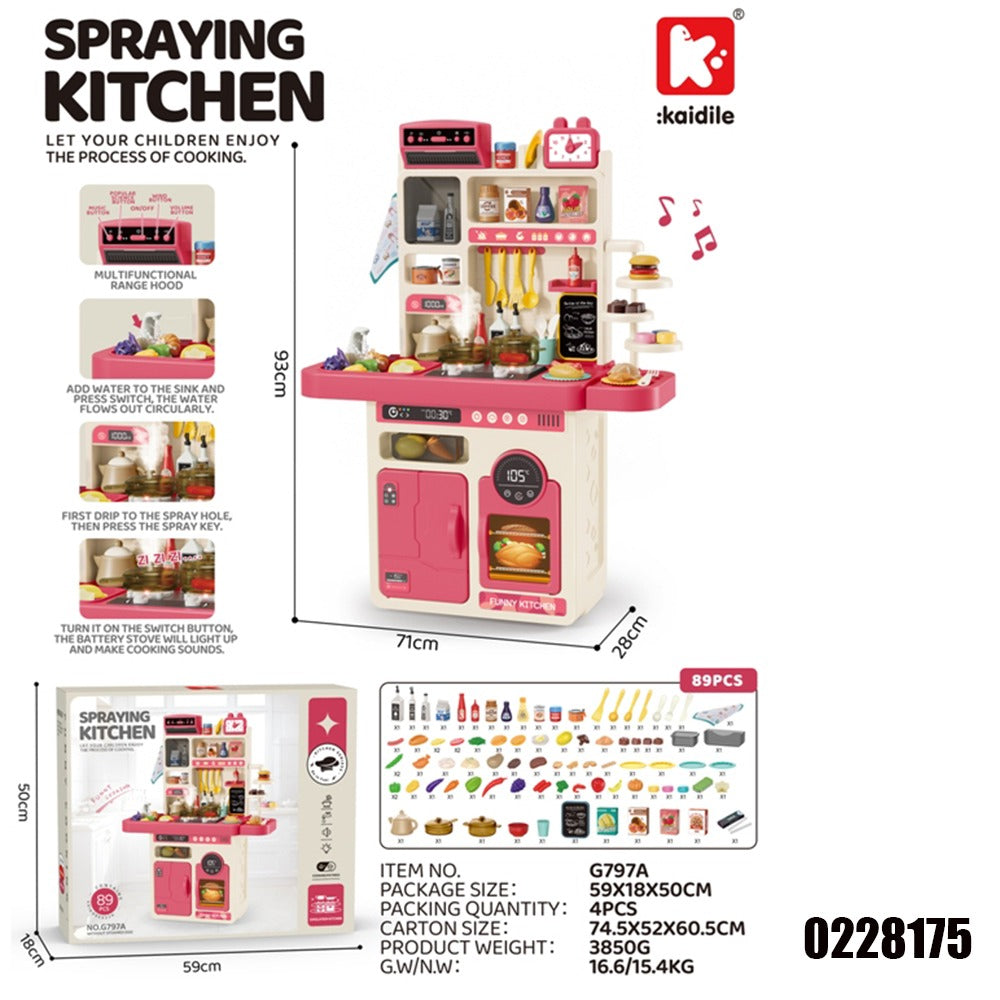 Spraying Kitchen Cart