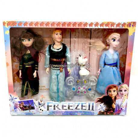 Frozen 3 Characters Action Figures Set