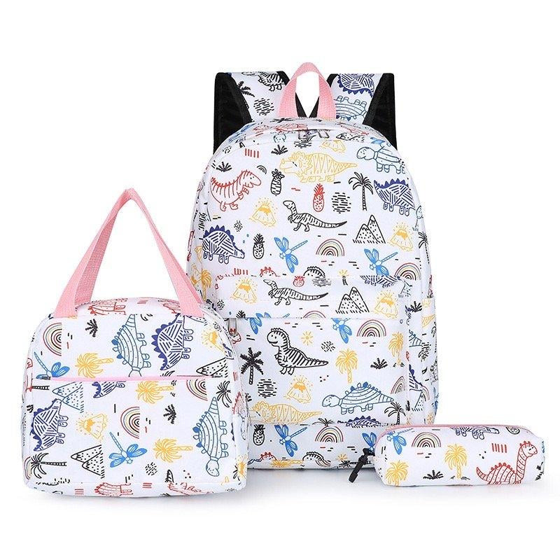 3 Pieces Set Teenagers Backpack