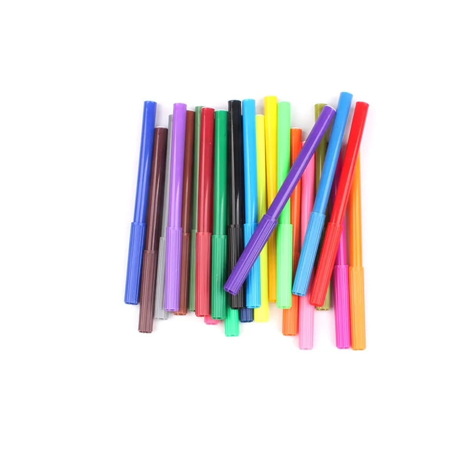 Color Fibre Pens 24 pcs