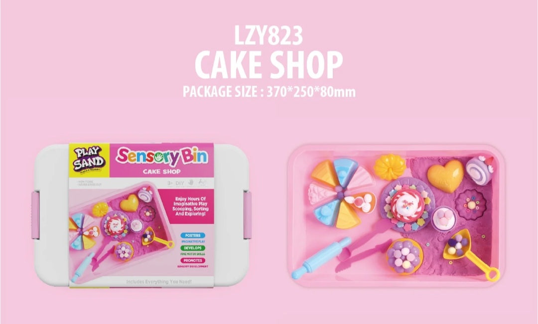 Play sand sensory bin