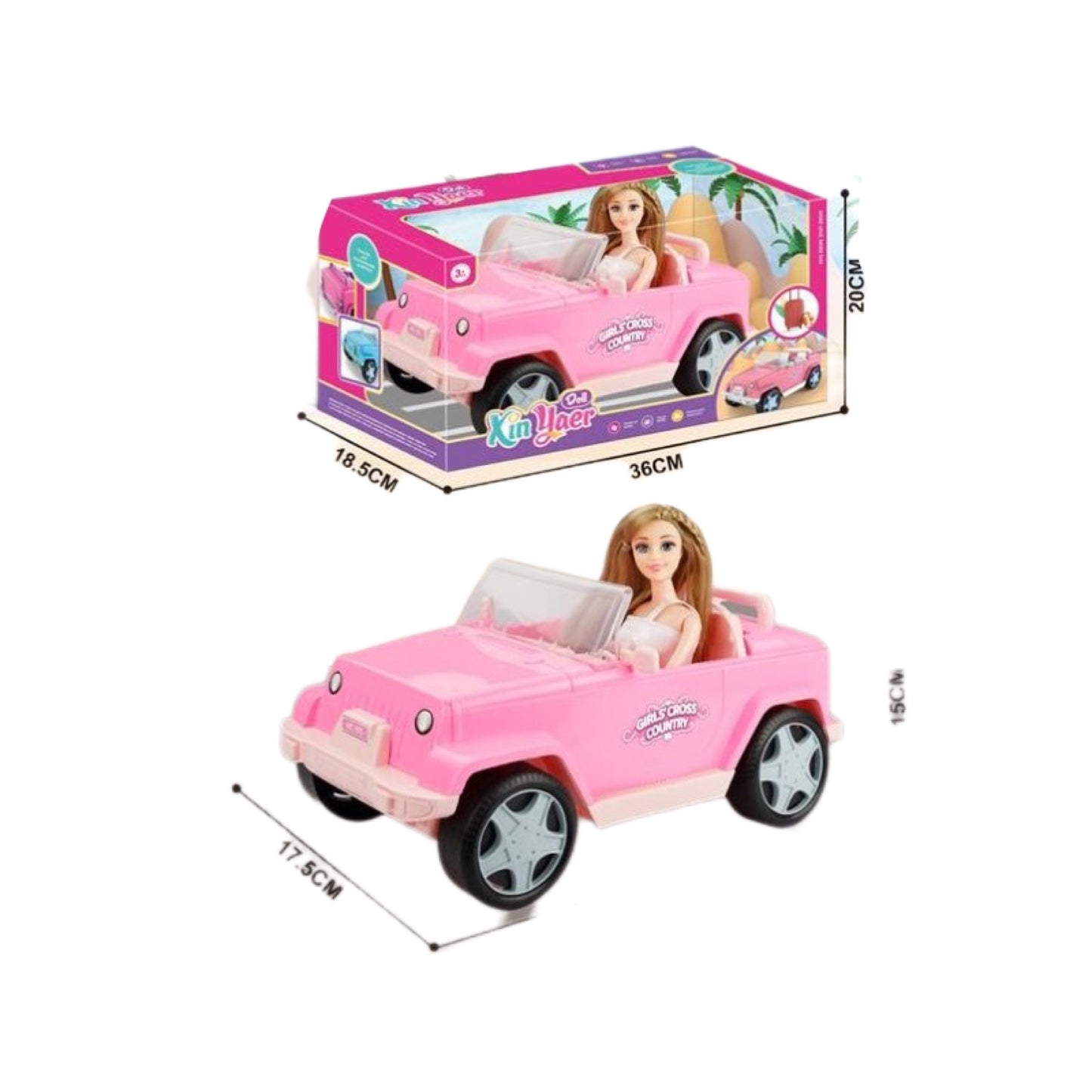 Barbie with Pink Jeep