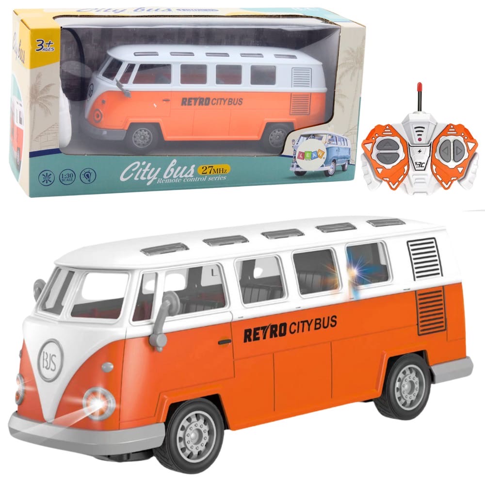 Retro city bus remote control vehicle