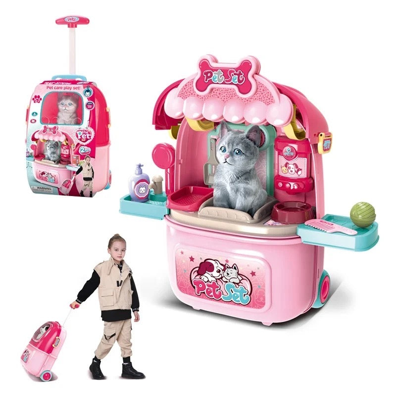 Pet set vet kitten portable suit case