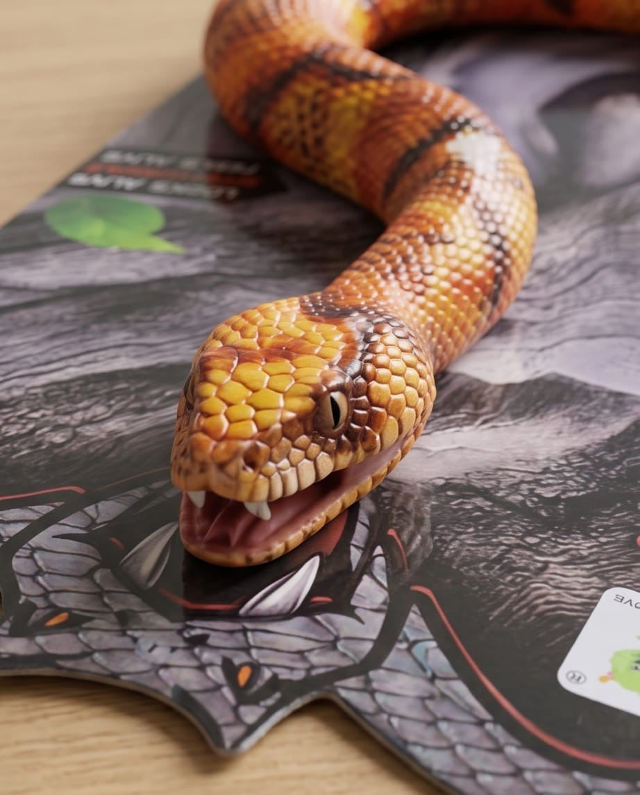 Realistic toy snake