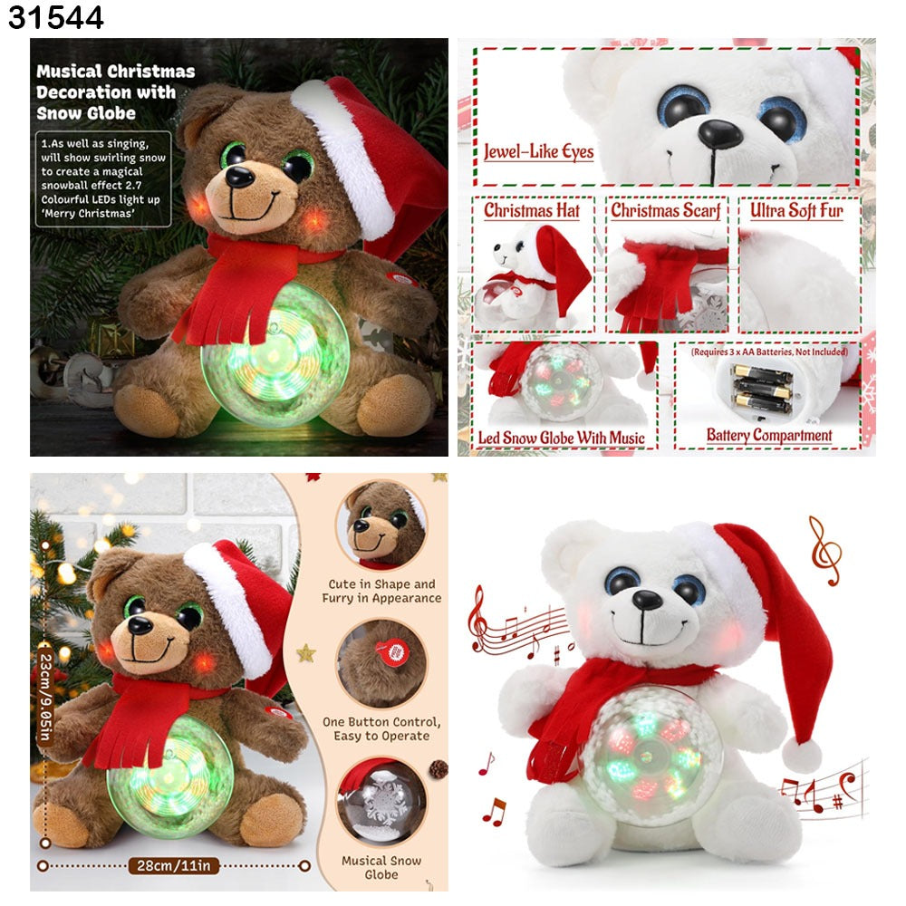 Musical Christmas decoration globe Lights Bear