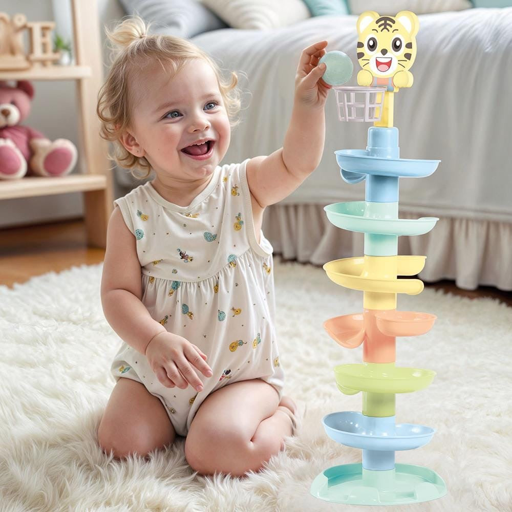 Tiger ball drop tower set