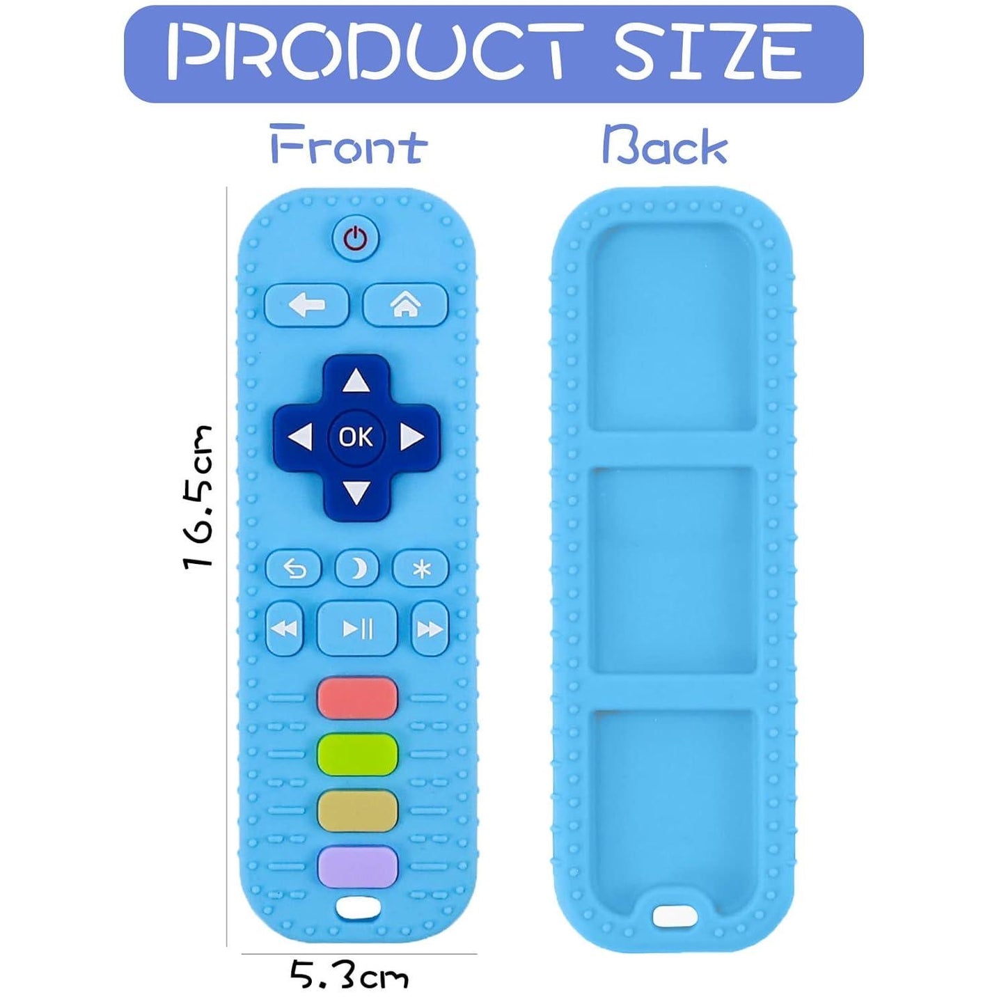 Silicone remote teether