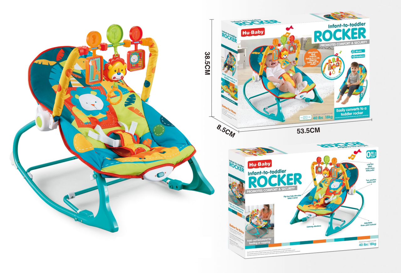 in 1 Electric Baby Bassinet Toddler Rocker with Music Baby Comfort Rocker