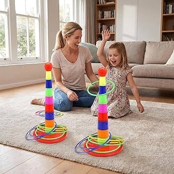 Fun magic loop ring toss