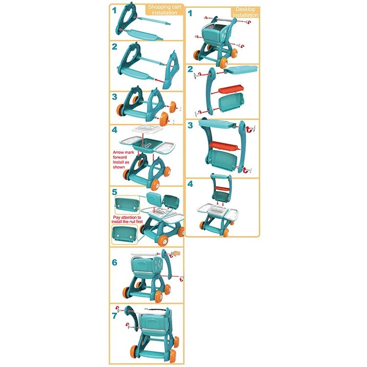 Children Doctor Transformable Cart