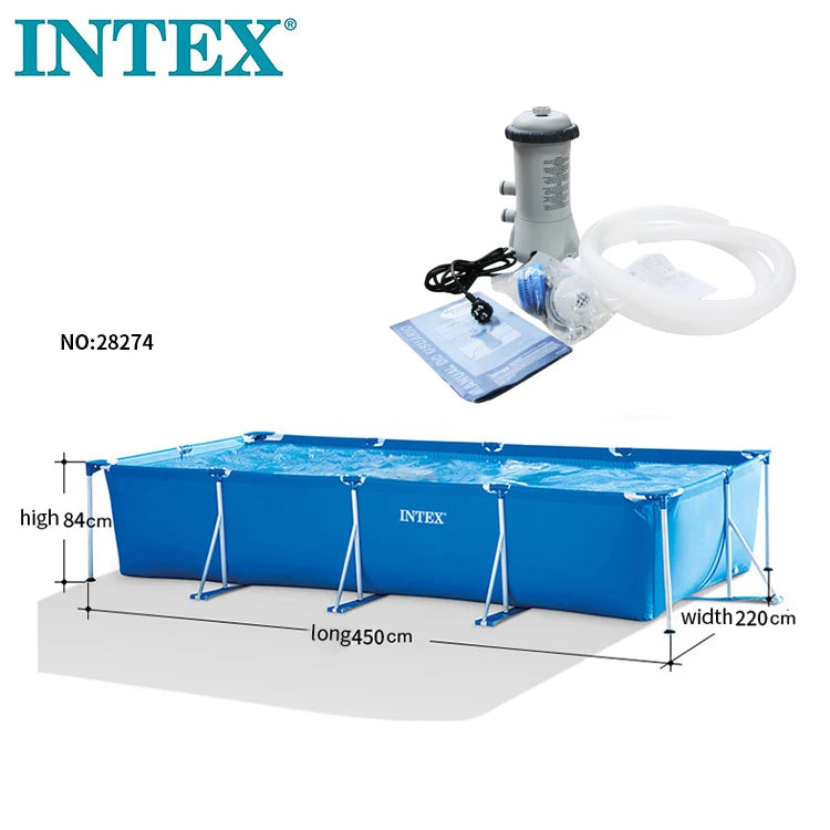 Rectangular frame pool intex