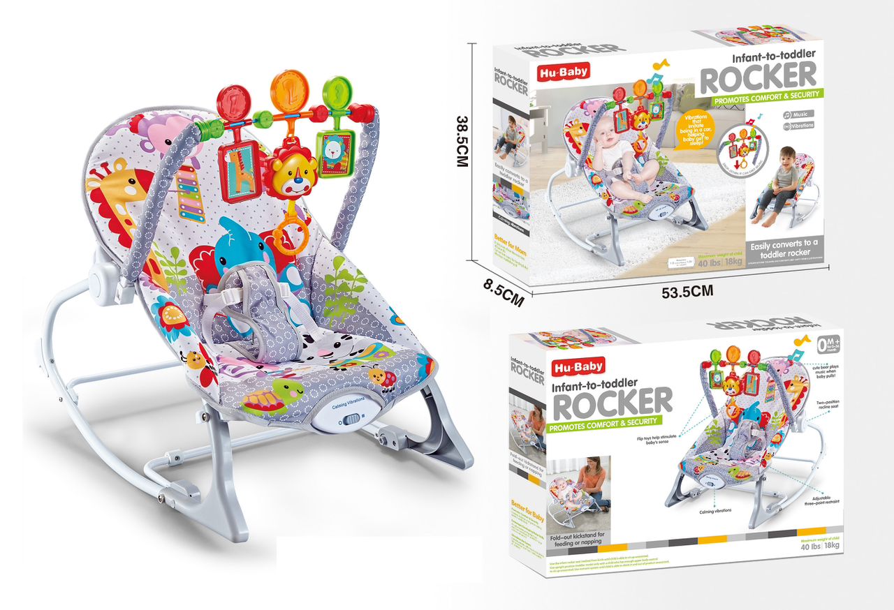 in 1 Electric Baby Bassinet Toddler Rocker with Music Baby Comfort Rocker