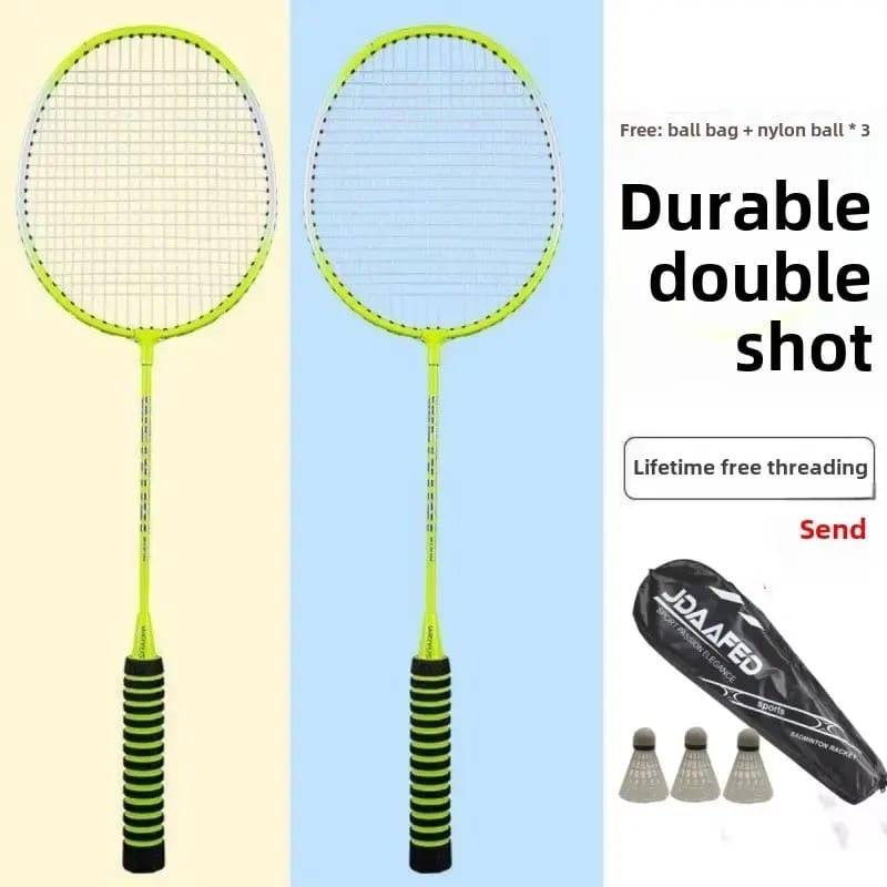 Double badminton racket set