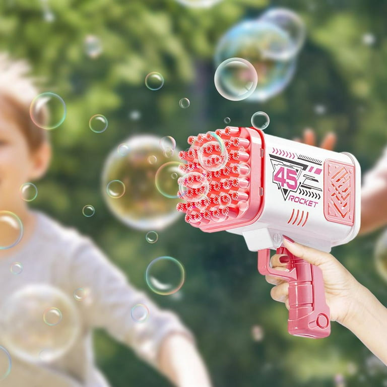 45 Hole Electric Bubbles Machine Guns For Kids Bubble Machine