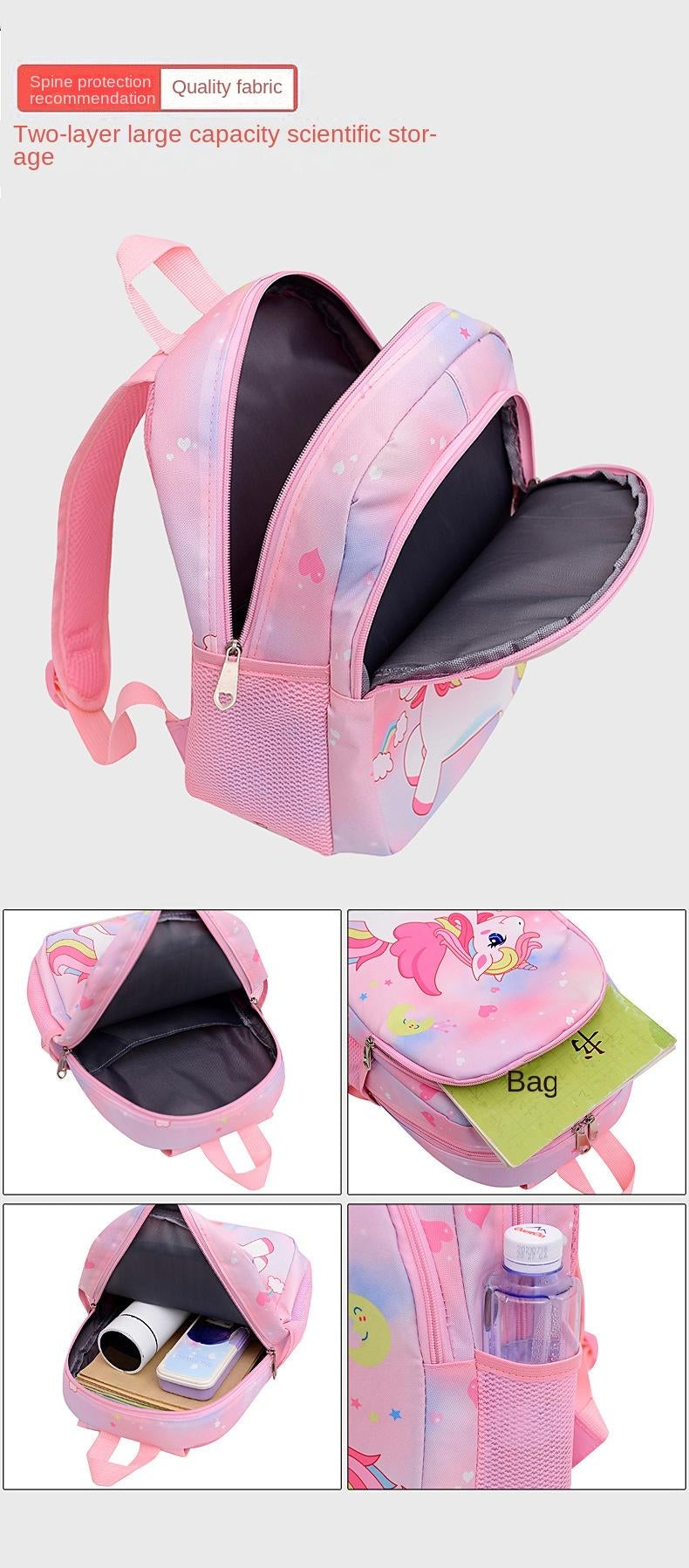 Girls Primary School Cute Backpack