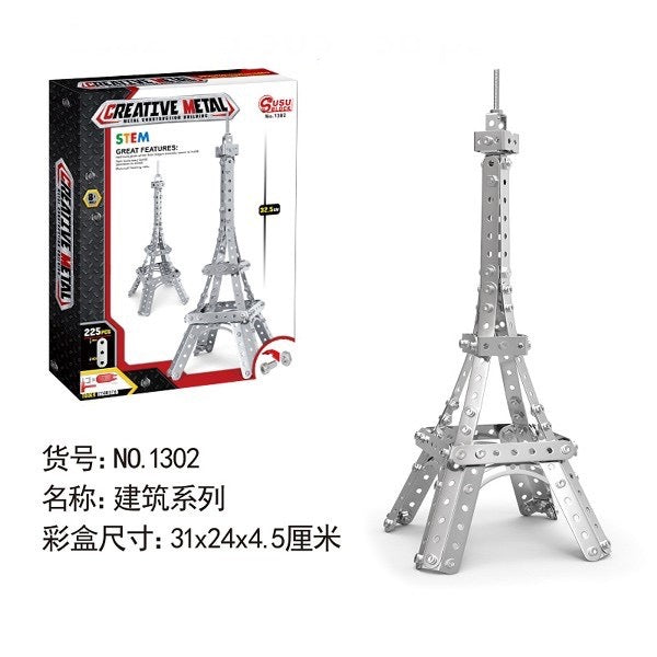 Eiffel tower metal building sticks kit