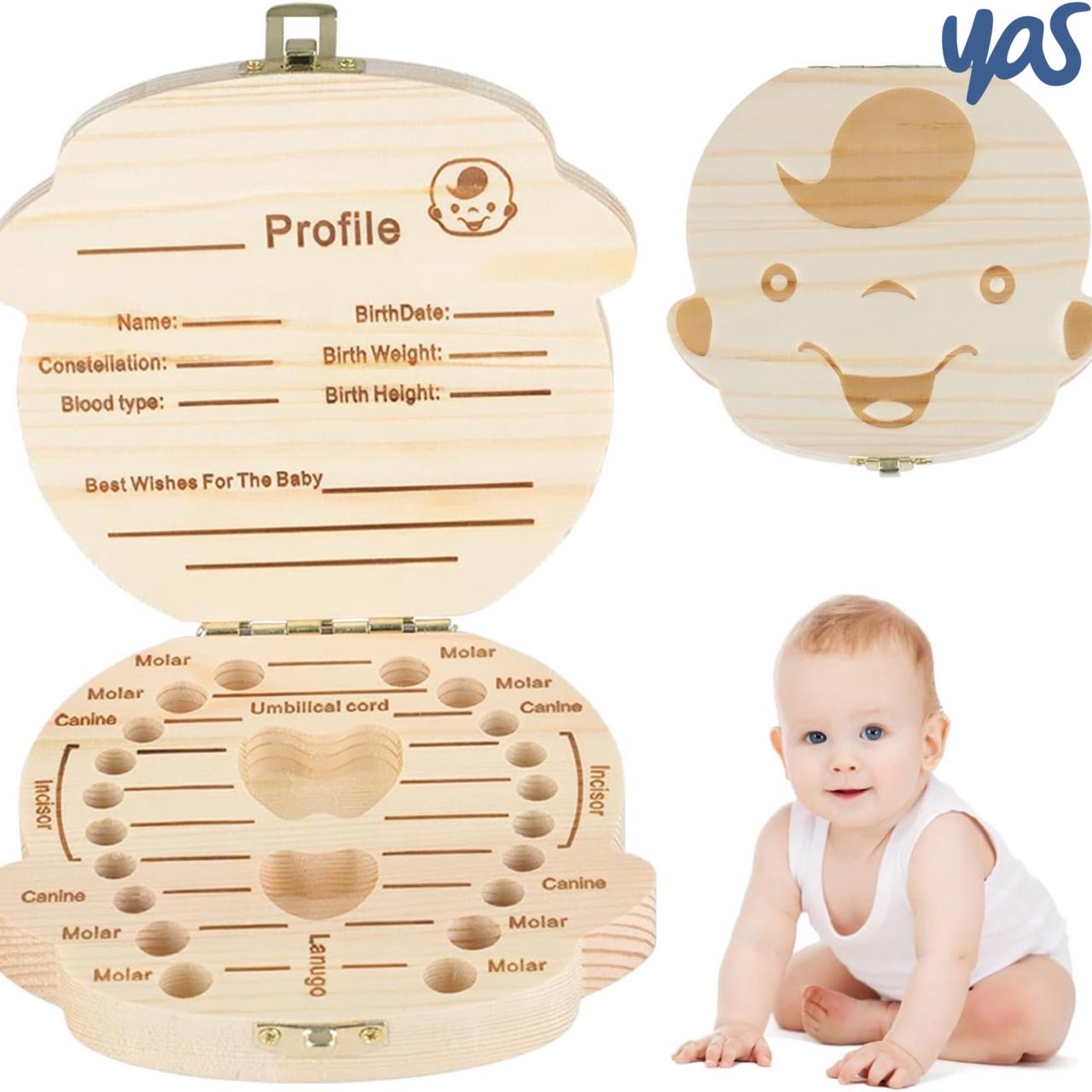 Wooden baby memory box