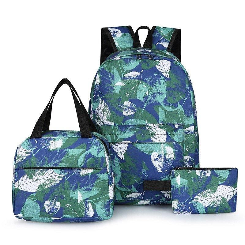 3 Pieces Set Teenagers Backpack