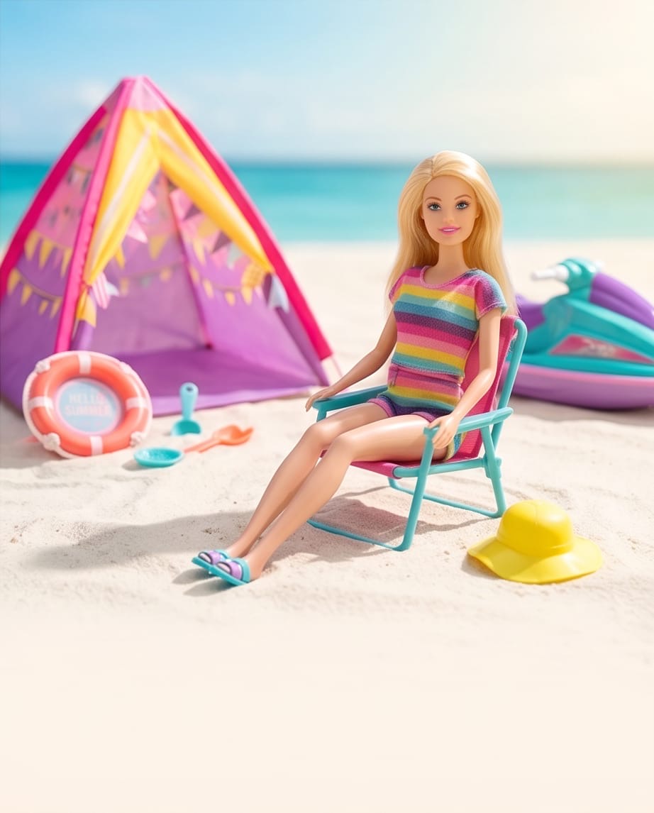 Barbie beach vacation set