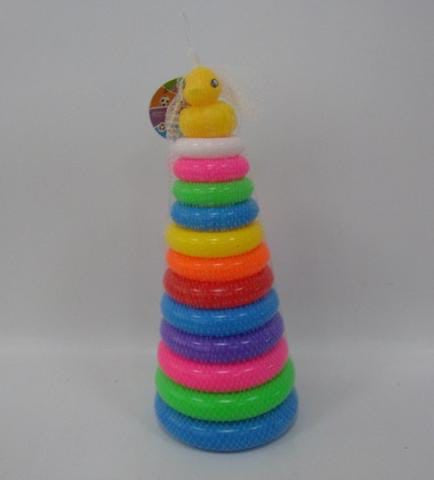 Duck Stacking Colorful Rings