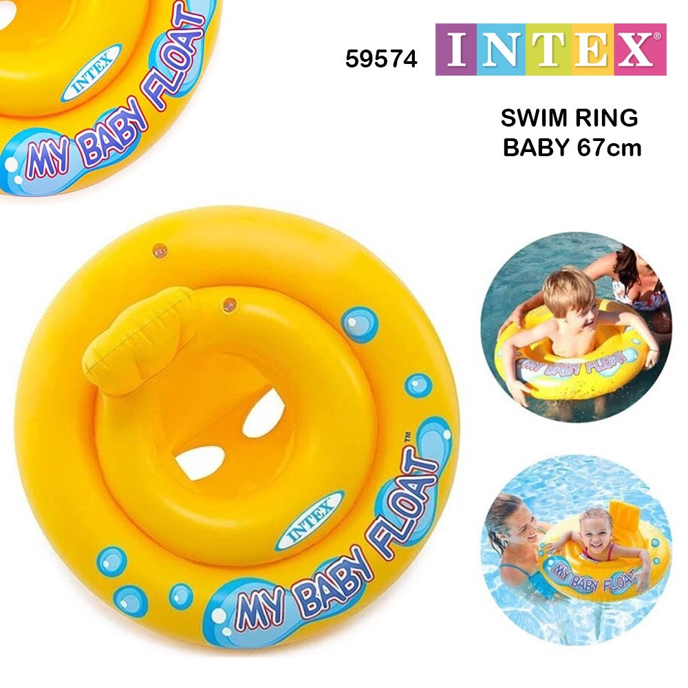 Inflatable swim ring