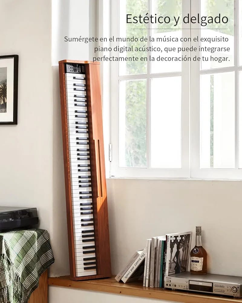 Electronic piano keyboard featured graphic