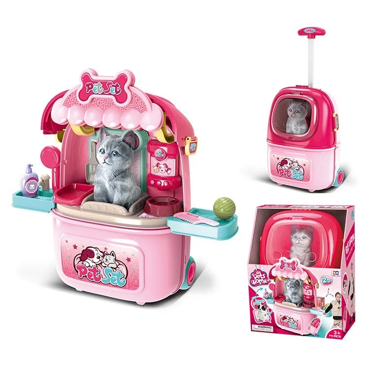 Pet set vet kitten portable suit case