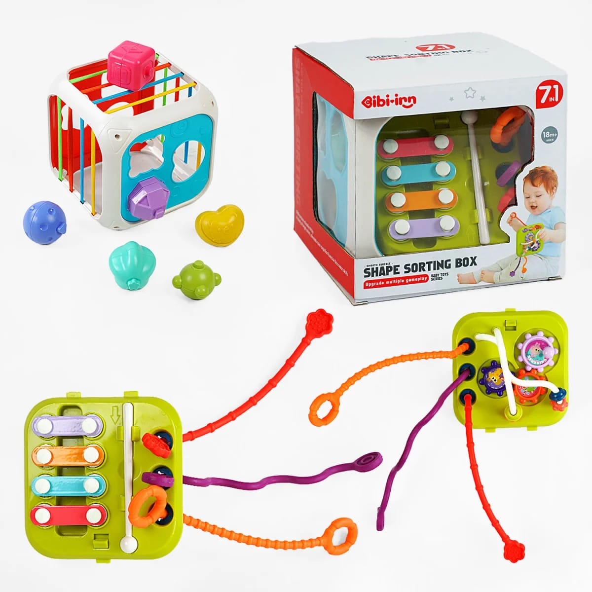 Shape sorting box