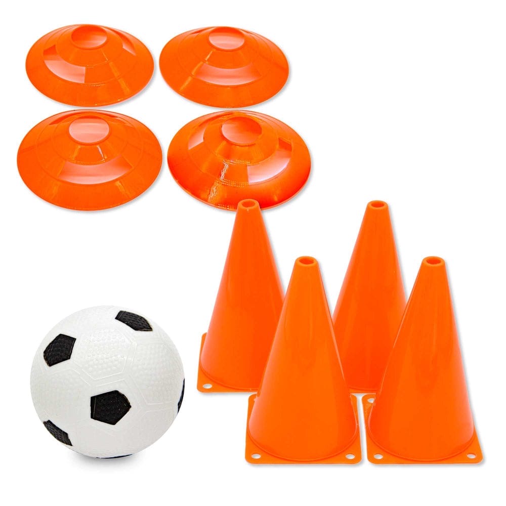 Soccer training cone and ball