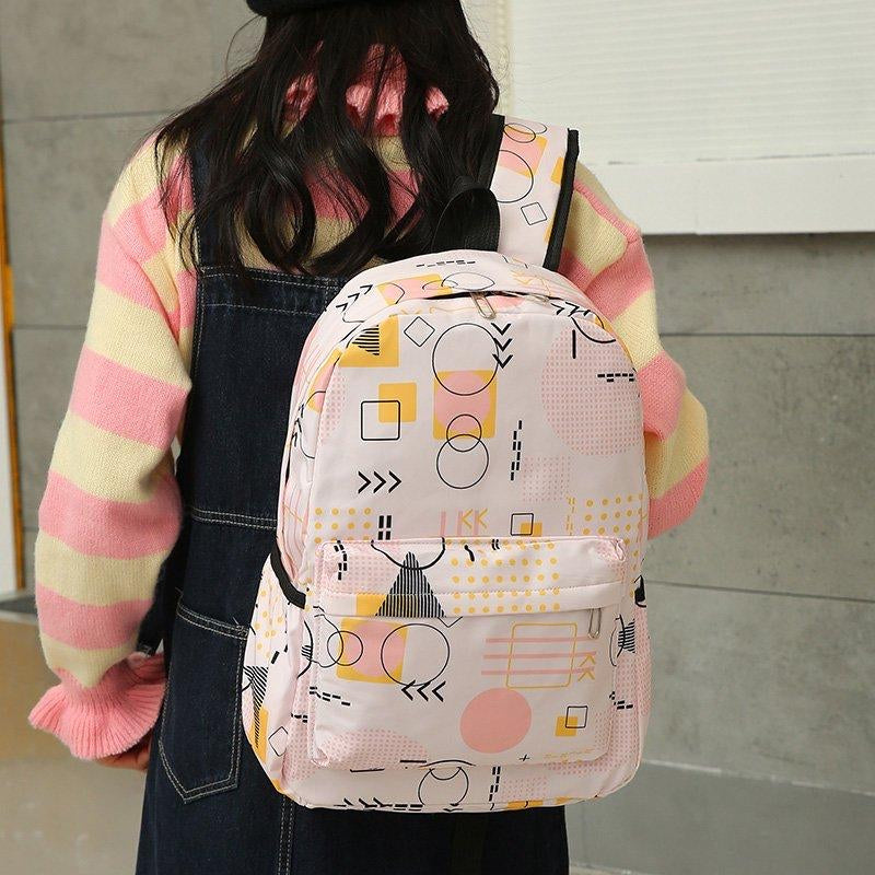 3 Pieces Set Teenagers Backpack