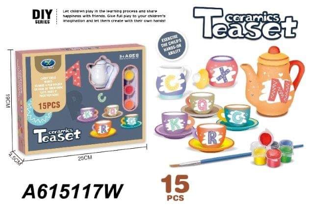 Ceramic Tea-set for Painting