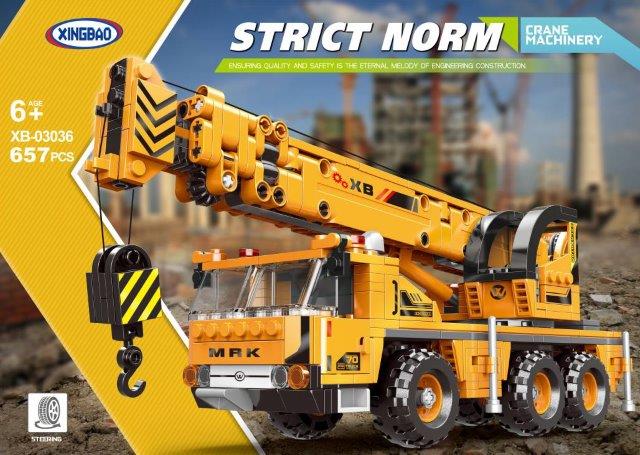 Powerful construction truck