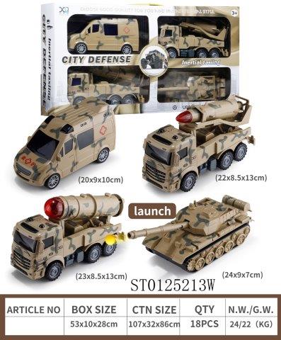 Launch city missile trucks