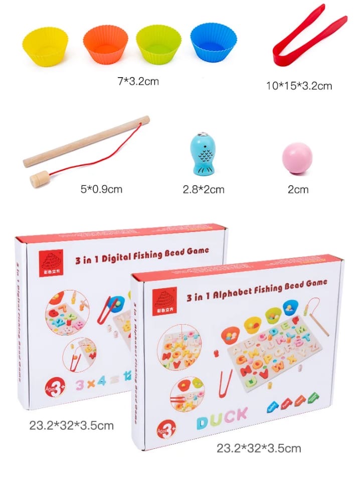 3in1 digital fishing bead game