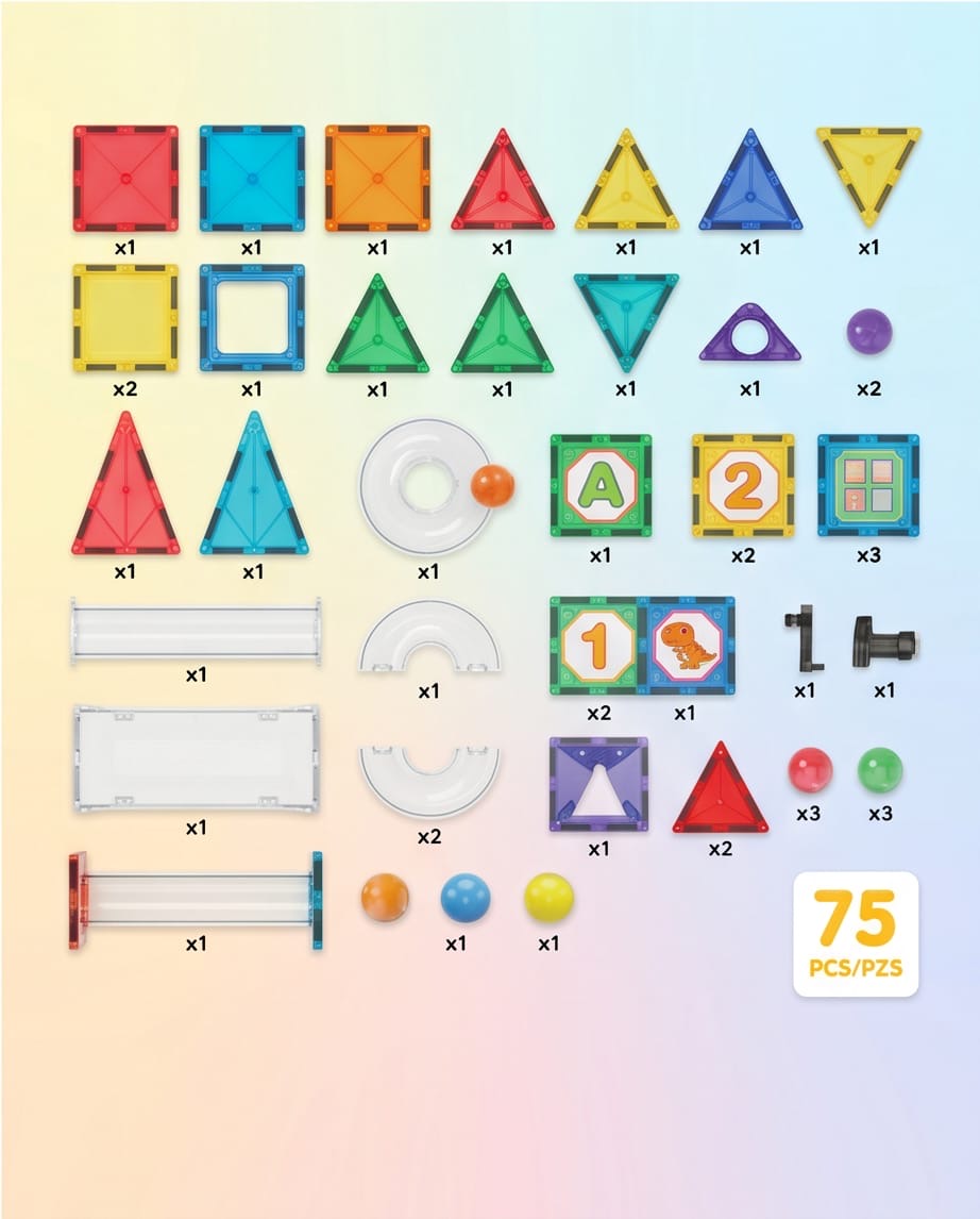 Colorful building magnetic blocks