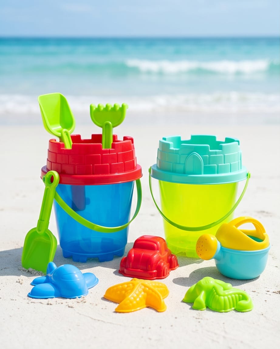 Castle beach bucket & toy set