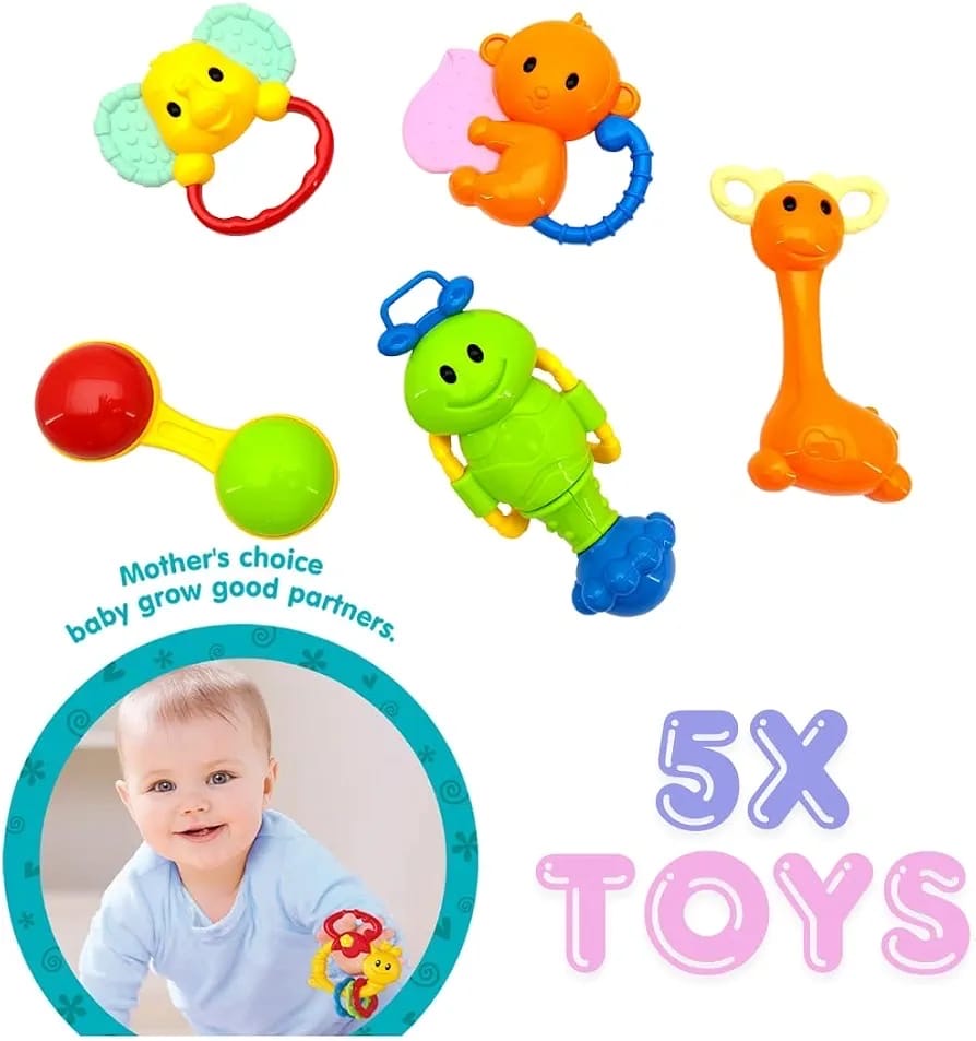 Baby rattle & teeth toy sets
