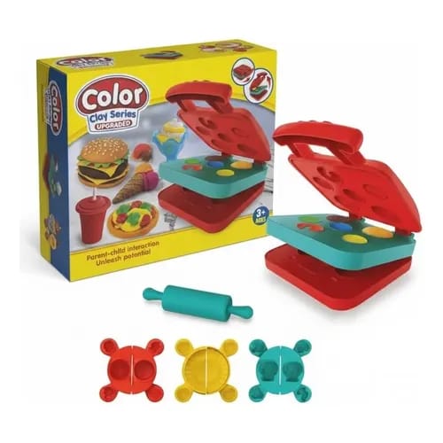 Waffle / burger play clay