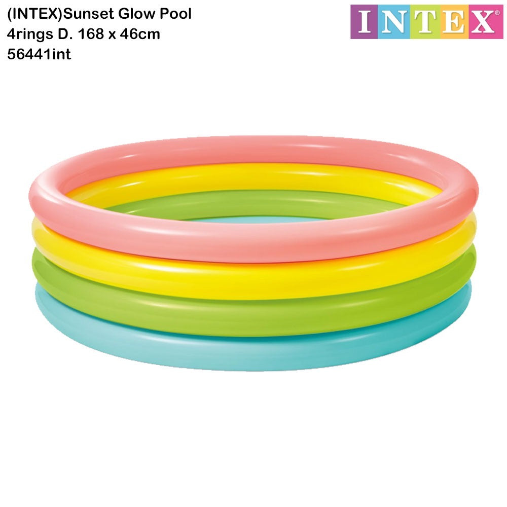 Circular inflatable pool