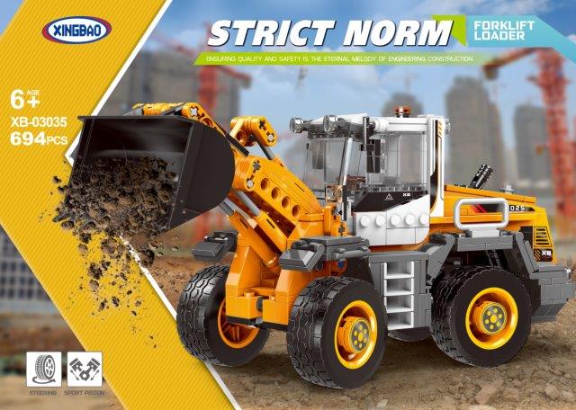 Powerful construction truck