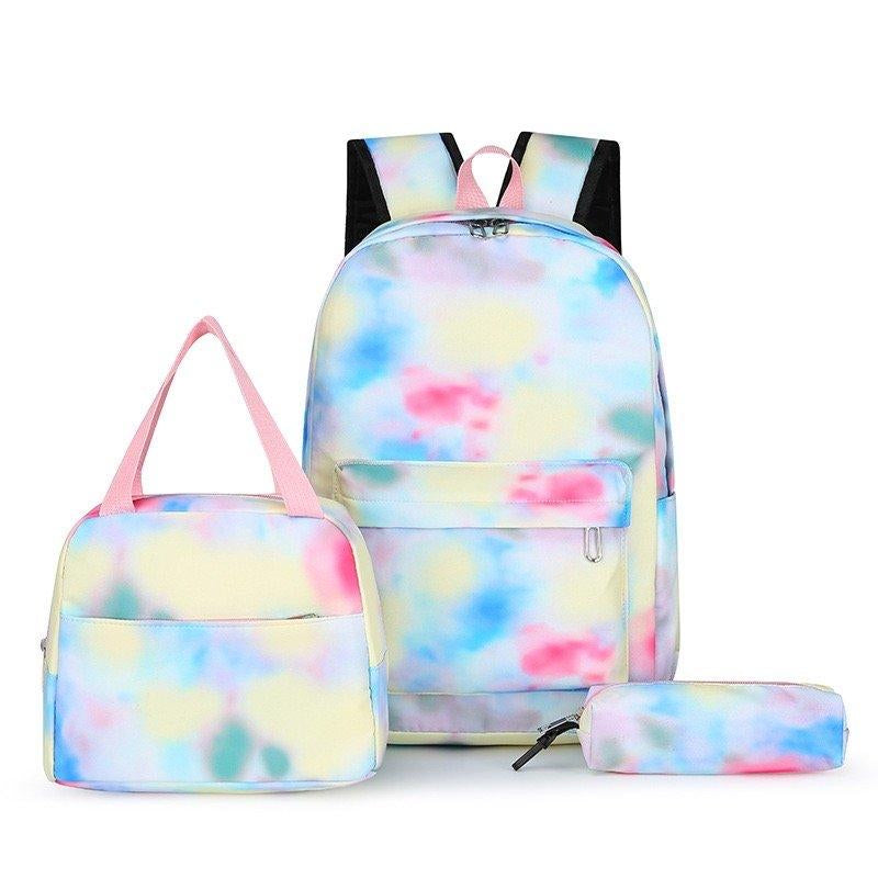 3 Pieces Set Teenagers Backpack