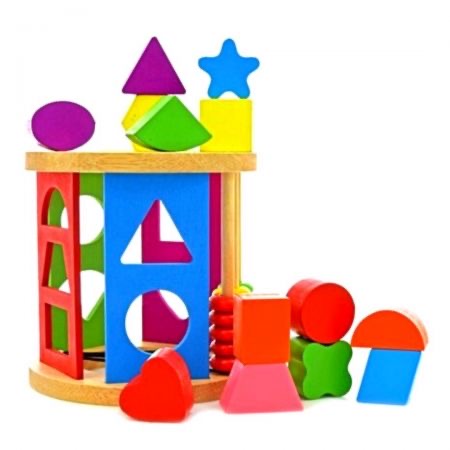 Intelligence sorting wooden cage