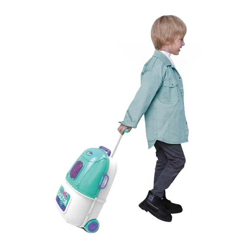 I 2 in 1 set doctor children portable suitcase