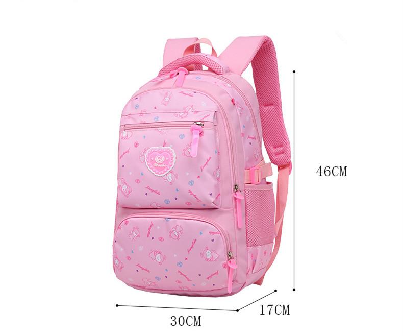3 Pcs Set Printed Kid’s School Backpack