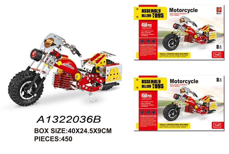 Motorcycle metal building sticks set