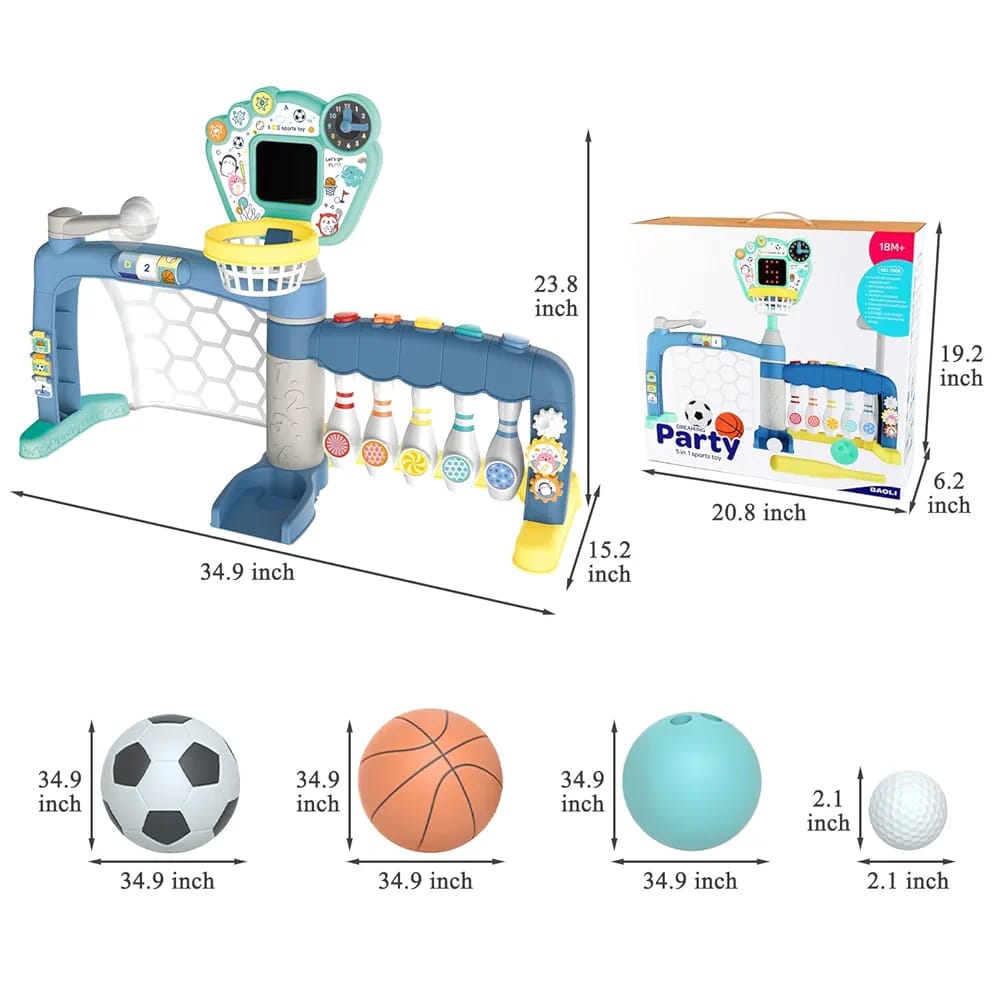 Football and basketball hoop